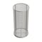 Anysizebasket Round Wire Mesh Basket: 6Dia. x 12H, 304 SS, 3/16 Rod Frame, No Handles, Mesh: 4 x .063 TMT-060RND120-N04S - alternate 1